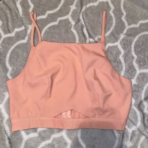 Thrifted Pink Crop Top